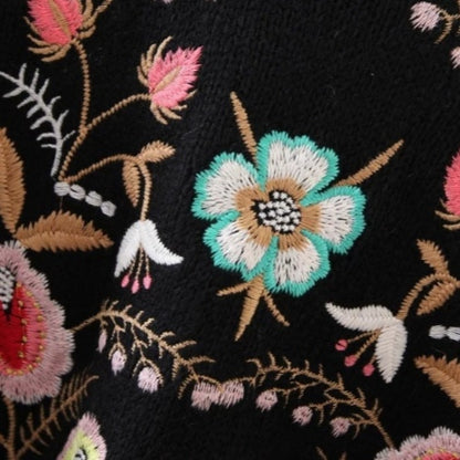 Floral Embroidery Pullover Sweaters